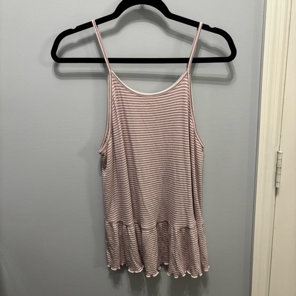 American Eagle Striped Tank Top, Size Large - Picture 5 of 6